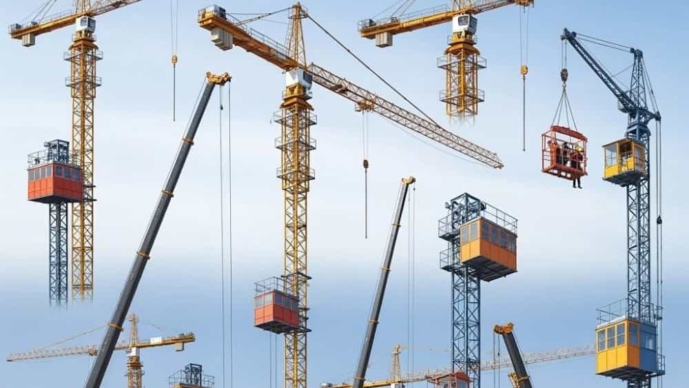 قیمت آسانسور کارگاهی و تاور کرین در تهران